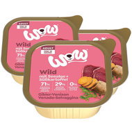 WOW Pâté Venison with sweet potatoes Adult 3 × 150 g - Pate for Dogs