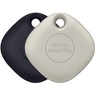 Samsung Galaxy SmartTag (2-Pack Black & Oatmeal - Bluetooth Chip Tracker