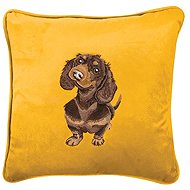 Wrendale Designs Embroidered Pillow Dachshund - Pillow