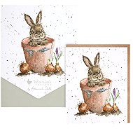 Wrendale Designs Rabbit Card and Envelope Set - Greeting Card