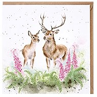 Wrendale Designs Wish Deer with a rope - Greeting Card
