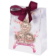 Wrendale Designs Christmas gift bag, small Hedgehogs - Gift Bag