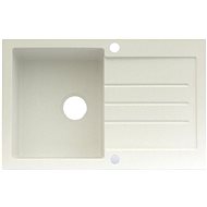 MARMORIN Tellur 780.0E, White - Granite Sink