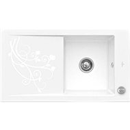 VILLEROY & Boch Timeline 900.0E White Ceramic La Rose - Ceramic Sink