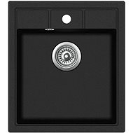 AQUASANITA Nova 460E Black Metallic - Granite Sink