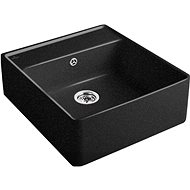 VILLEROY & BOCH Single 595 Glossy black / Chromite glossy - Ceramic Sink