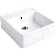 VILLEROY & BOCH Single 595 White Pearl White Ceramic Pearl - Ceramic Sink