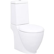 SHUMEE Keramické WC kulaté spodní odpad bílé - Toilet Set