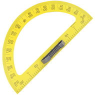 WISSNER sheet 180° 50 cm, yellow - Protractor