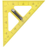 WISSNER table triangle 45°, 60 cm, yellow - Ruler