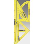 WISSNER whiteboard pencil set, yellow - Ruler