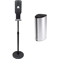 DONNER STAND with Drip + DONNER DROP (Foam) Silver - Disinfection Stand