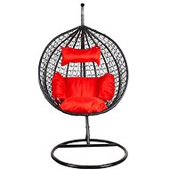 AGA Hanging chair Orta Black, red - Hanging Chair