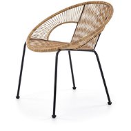 Halmar Rattan chair Bari, black - Garden Chair