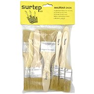 Surtep Set of wooden flat brushes 10 pcs - Painter’s Brush