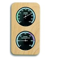 TFA Sauna thermometer with hygrometer, dark dials - Sauna Thermometer