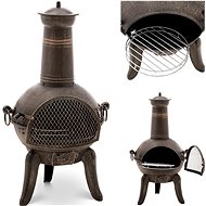 Build & Trade & Innovative Cast iron patio fireplace 90 cm - Fireplace