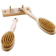 ELIGA Body brush - 2 pcs, with hanger, beech - Body Brush