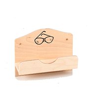ELIGA Wooden box for 1 pair of glasses in front of the sauna entrance - Decoration