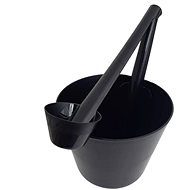 HARVIA Sauna bucket with click scoop, black - Sauna Bucket