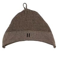 RENTO Sauna cap black and beige, kenno + velcro - Sauna Hat