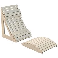 SENTIOTEC Sauna couch FIBUFLEX, aspen - Camping Lounge Chair