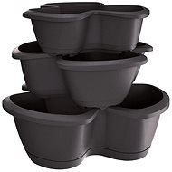PROSPERPLAST Respana trio Herb pot 47 cm anthracite - Flower Pot