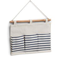 Zeller Hanging organizer 3 compartments, cotton, 35 × 25 cm - Hanging closet organiser