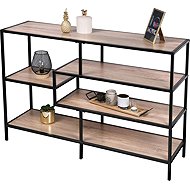 DOCHTMANN Shelving unit colourado, decor oak, metal, 114 × 33 × 78 cm - Shelving Unit