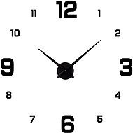Vergionic 7935 Design 3D sticker clock 130 cm, black - Wall Clock