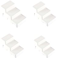 VERK 27026 Mutifunctional cosmetic organizer 4 pcs, white - Makeup Organiser