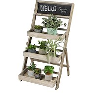 DOCHTMANN Wooden flower stand 3 tiers, marker board, 43 × 45 × 78 cm - Flower Stand