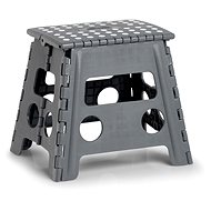 ZELLER Folding stool medium grey 37 × 30 × 32 cm, load capacity 150 kg - Stool
