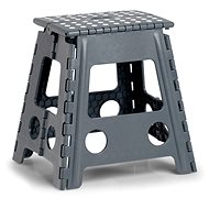 ZELLER Folding stool 38,5 × 31,5 × 39 cm, load capacity 150 kg grey - Stool