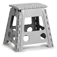 ZELLER Folding stool 38,5 × 31,5 × 39 cm, load capacity 150 kg light grey - Stool