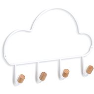 ZELLER Wall hanger cloud motif 4 hooks 30 × 5 × 21,5 cm - Coat Hanger