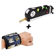 DIY Set - Magnetic Bracelet + Laser Level with Meter - Multifunction Tools