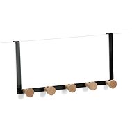 Zeller Door hanger 5 hooks - black 37,5 × 9 × 18 cm - Coat Hanger