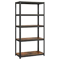 SONGMICS Shelf 5 shelves, industrial, 180 × 90 × 40 cm, brown-black - Shelving Unit