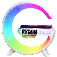 GGV 5093 Multifunctional RGB Smart LED Night Light with 15W QI Charger and Bluetooth Speaker - Decorative Lighting