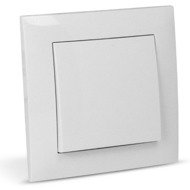 ENTAC Single pole (cross) switch white - Light Switch