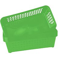 DuraHome Set of baskets DOMINO 1, green, 5 pcs - Small Basket