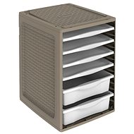 BAMA Ordino clothes storage box, brown - Storage Box