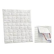 MDS 3D Self-adhesive wallpaper/panel 77 × 70 cm imitation white brick - Wallpaper