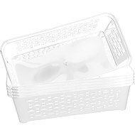 DuraHome Basket DOMINO 1, white, 5 pcs - Small Basket