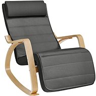 SONGMICS Rocking chair, dark grey, 121,5 × 67 × 84 cm - Rocking Chair