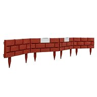 LINDER EXCLUSIV Palisade with solar LED lighting, brick - Lawn Edging
