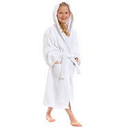 Interkontakt Baby robe with hood white, 2 - 4 years - Bathrobe