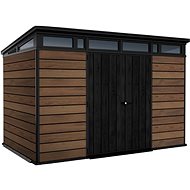 KETER Garden house Signature 11 × 7 Walnut, with floor - Garden Shed