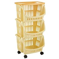 BAMA Tidy shelf, mobile, yellow - Shelving Unit